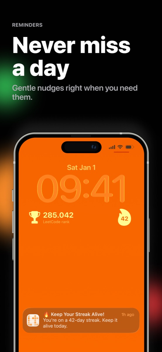 LeetTrack smart reminders