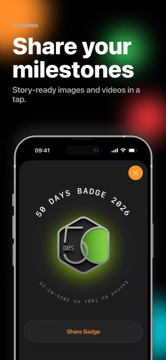 LeetTrack badge sharing